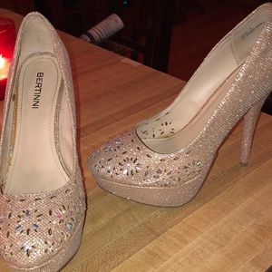 Golden 38 inch Bertinni heels